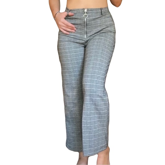 Black and white plaid Wild Fable slacks - Picture 1 of 6
